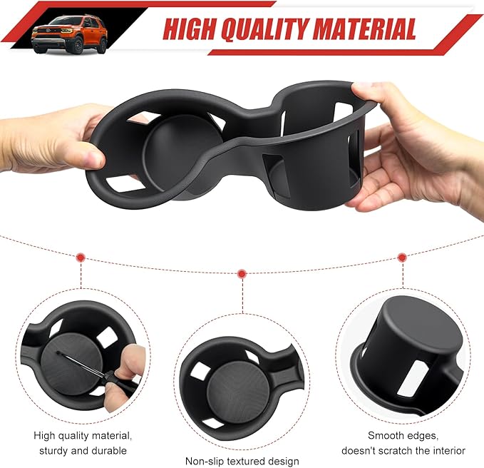 Cup Holder Coaster Fit for 2023-2025 Honda Pilot& 2024-2026 Passport/Ridgeline Accessories Cup Holder Mat Pad Inserts Interior CupHolder Liner for 2024 Pilot(for Pilot/Passport/Ridgeline)