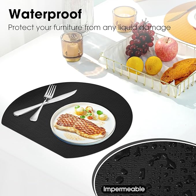 Drawer and Shelf Liner, Non-Slip Kitchen Cabinet Liners Non-Adhesive Thick Strong Grip Waterproof Washable Mats Protect Dresser Shelves Cupboard Bathroom Cabinets, Black, 24 in X 10 FT
