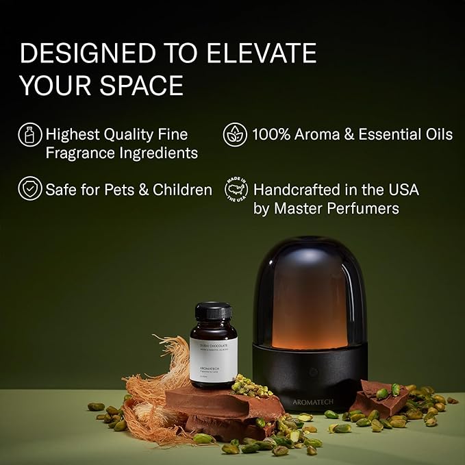 AromaTech Dubai Chocolate Essential Oils for Aroma Oil Scent Diffusers (2 fl oz,60 mL, Dubai Chocolate)