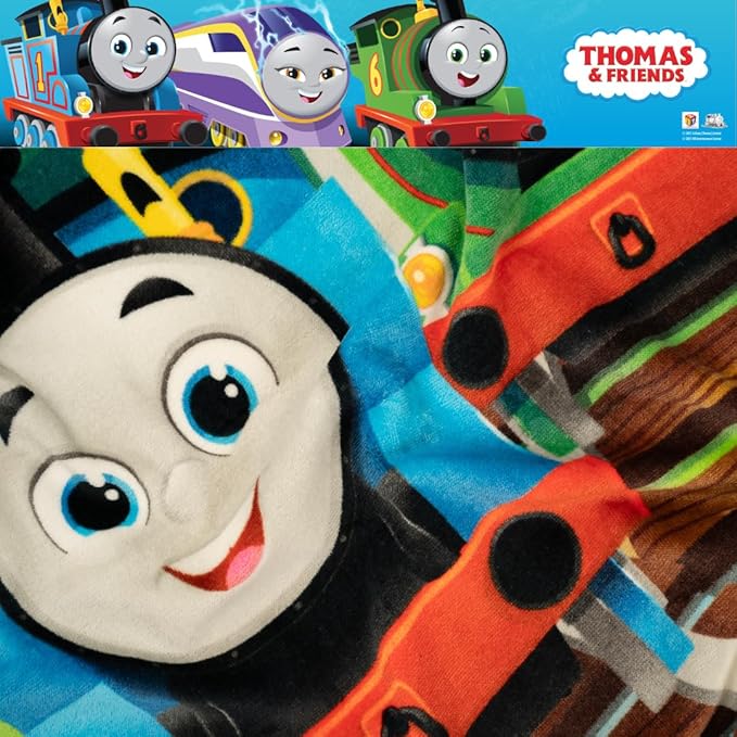 Thomas & Friends Kids Super Soft Cotton Bath/Pool/Beach Towel, 58 in x 28 in, by Franco