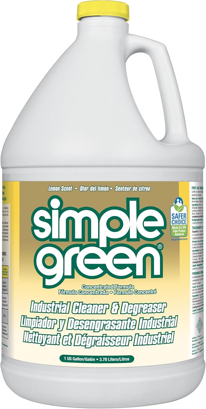 Simple Green Industrial Cleaner and Degreaser 1 Gal. MPF Micro-Particulate Fractionalization Lemon Scent