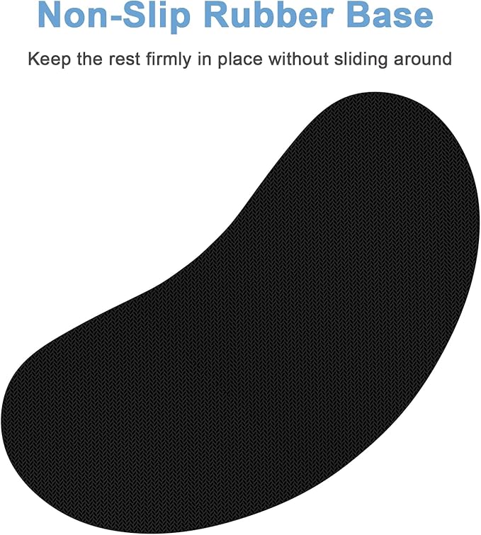 Dapesuom Mouse Wrist Rest, Cute Ergonomic Memory Foam Mouse Wrist for Computer Desk Mats Support, Hand Rest Pad Cushion for Gaming, Office, Laptop, Men, Women, Pain Relief & Easy Typing, Pink
