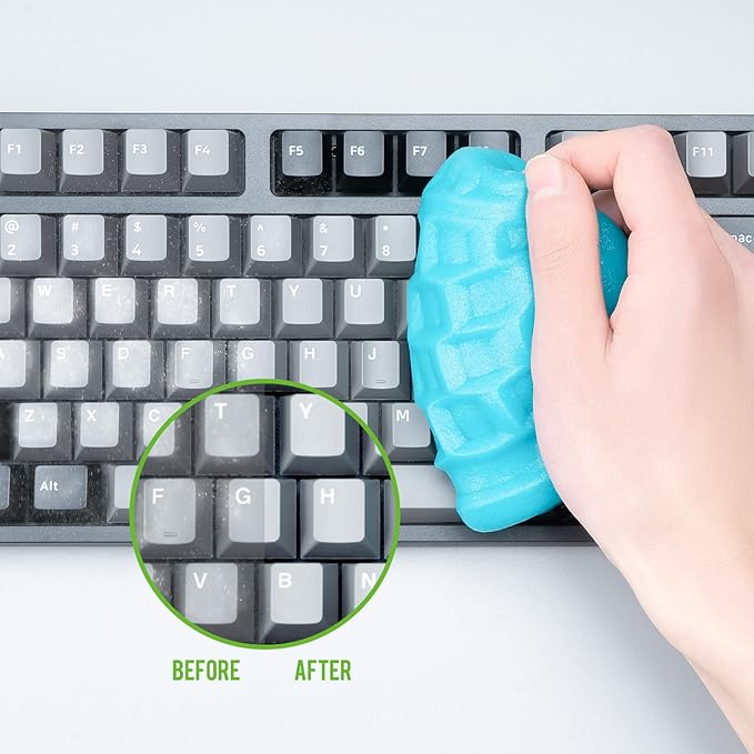 CLICK CLEAN Keyboard Cleaning Gel, 7oz Universal Cleaning Gel for Keyboards, Electronics Dust Cleaner for Car, Laptop, Air Vents
