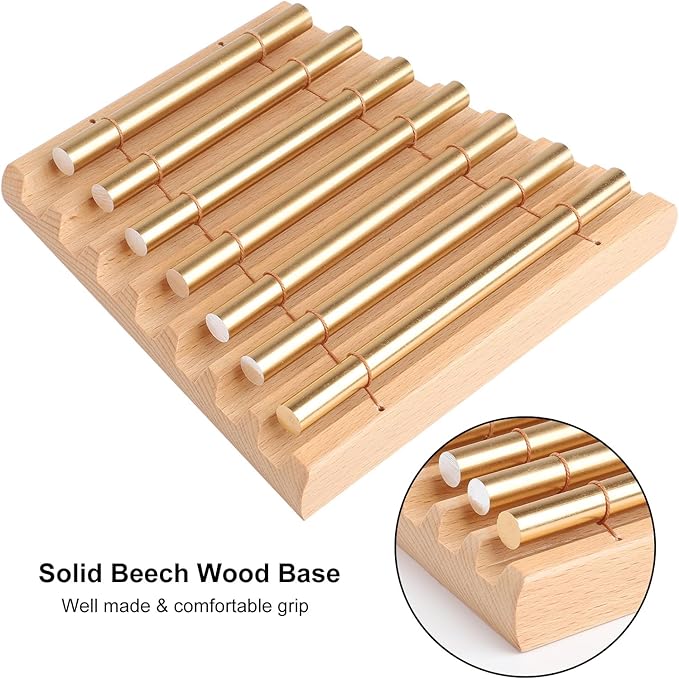 7 Tone Hand Chime Bell Sound Healing Instrument For Yoga Meditation Chakra Relaxation Mindfulness