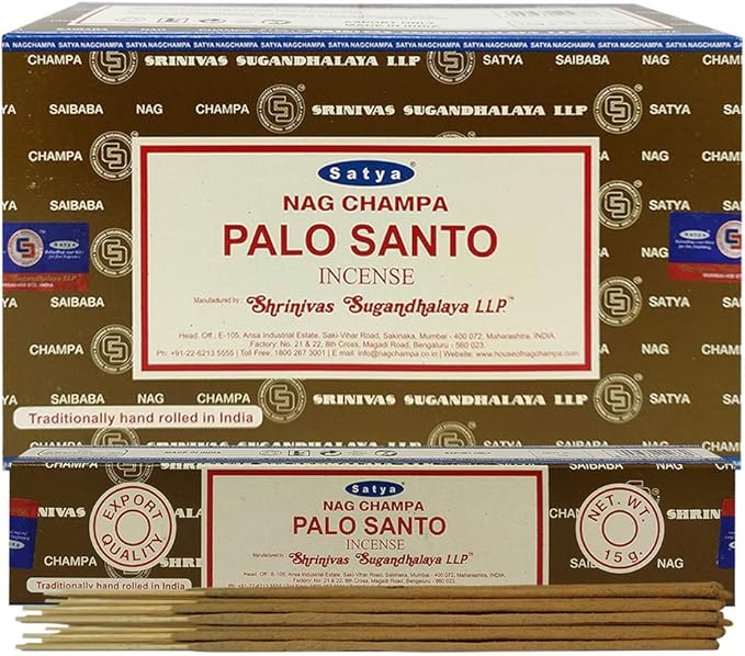 Palo Santo Incense Sticks and Incense Stick Holder Bundle Insence Insense Satya