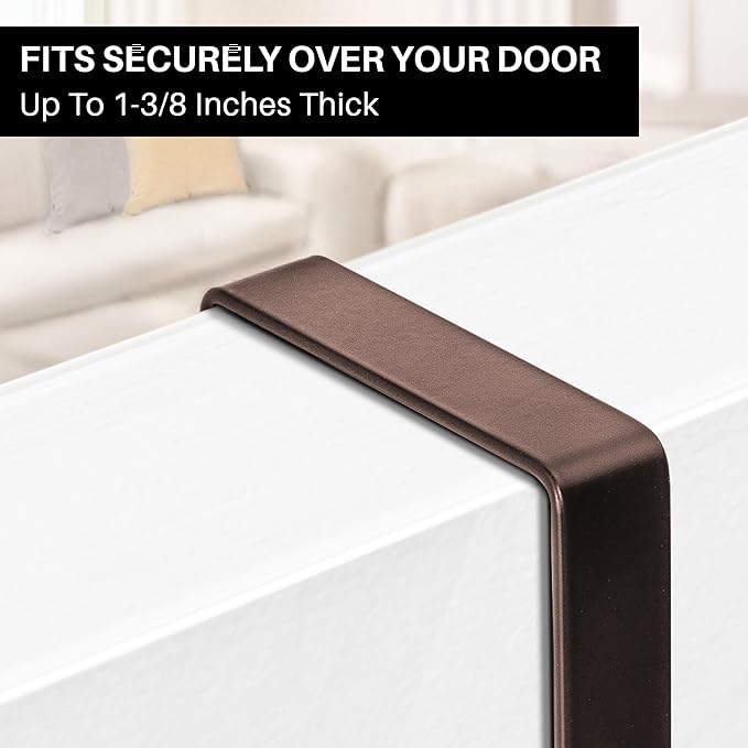 LYNK Professional® Home™ Over the Door Hooks - 14 Hook – Over the Door Coat Rack - Over the Door Hanger - Hanging Towels or Clothes - Bathroom, Bedroom, Laundry Room - Lifetime Ltd. Warranty, Bronze