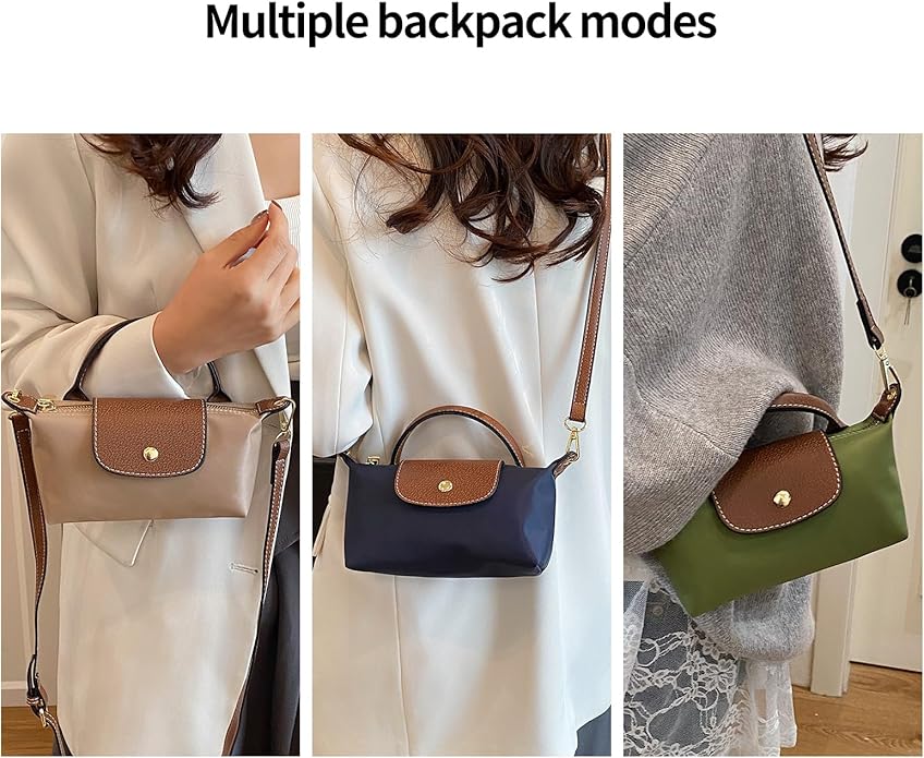 Mini Crossbody Bag for Women - Adjustable Strap Shoulder Purse, Small Spacious Tote with Zipper Pockets for Phone Wallet Keys