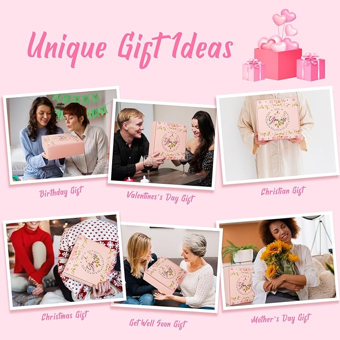 14PCS Christian Gifts for Women Faith, Inspirational Gifts for Women,Spiritual Religious Catholic Baptism Gifts,Get Well Soon Gifts w/ Blanket Mothers Day Gifts for Mom Wife, Girlfriend,Sister