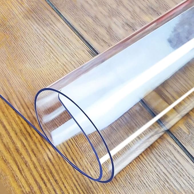 LovePads Clear Table Cover Protector, 40 x 90 Inch 2mm Thick Plastic Table Cover, Table Protector for Dining Room Table, Waterproof Dresser Cover Top for Kitchen, Coffee, Writing Desk
