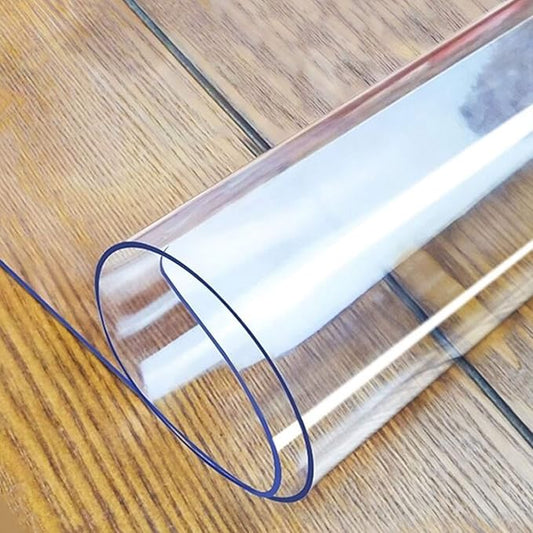 LovePads Clear Table Cover Protector, 40 x 76 Inch 2mm Thick Plastic Table Cover, Table Protector for Dining Room Table, Waterproof Dresser Cover Top for Kitchen, Coffee, Writing Desk