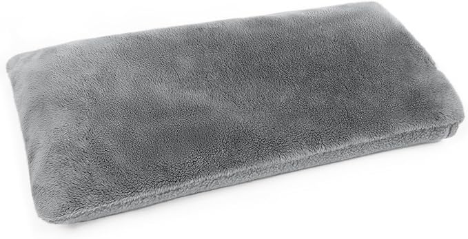 Microwave Heating Pad with Washable Cover, 6.5 X 12“ Microwavable Heating Pads for Neck and Shoulders and Back, Warm Compress for Knee, Muscles, Joints, Wrist, Abdomen (Gray)