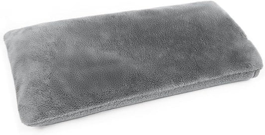 Microwave Heating Pad with Washable Cover, 6.5 X 12“ Microwavable Heating Pads for Neck and Shoulders and Back, Warm Compress for Knee, Muscles, Joints, Wrist, Abdomen (Gray)