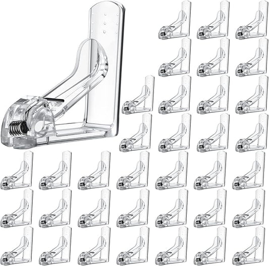 Jetec 36 Pieces Clear Tablecloth Clips Plastic Loaded Table Cover Holder Clamps Table Linen Clips for Christmas Birthday Camping Picnic Wedding Restaurant Outdoor Hosting Essentials