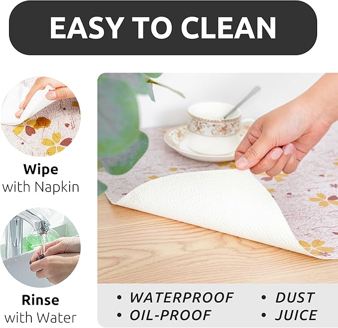 RAY STAR 18X96 Inch Shelf Liner for Kitchen Cabinets, Non-Adhesive Cabinet Liner Washable, PVC Drawer Liner for Dresser Non-Slip Bathroom (Yellow-Floral)(2 Roll)