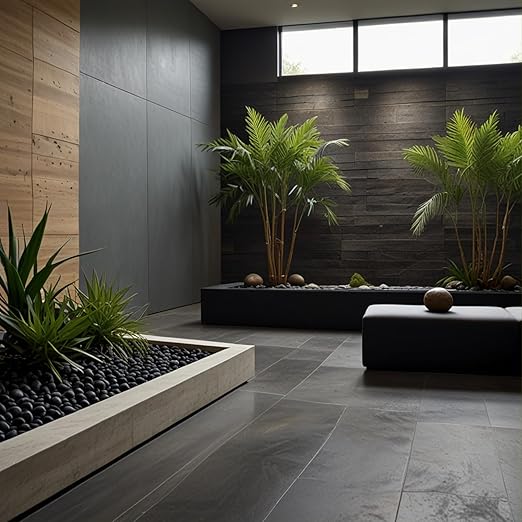 2-3 Inch Large River Rocks for Landscaping, 20lbs Big Black Pebbles, Hand-Picked Premium Stones for Garden, Fish Tank, Flower Pots, Pathways and Backyard