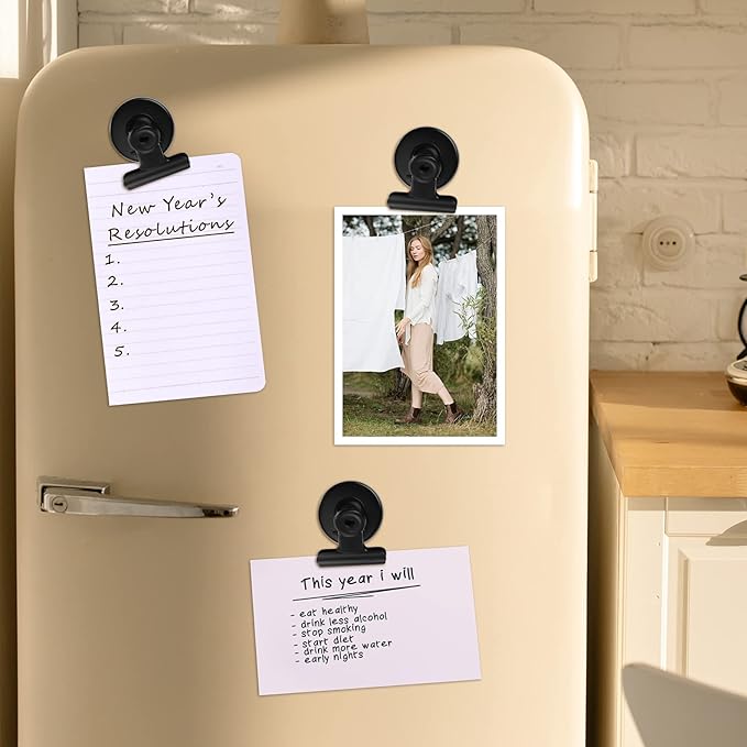 FINDMAG 20 Pack Fridge Magnets Refrigerator Magnet, Heavy Duty Refrigerator Clips, Whiteboard Magnets, Magnetic Christmas Light Clips for Whiteboard, Fridge, Kitchen, Office