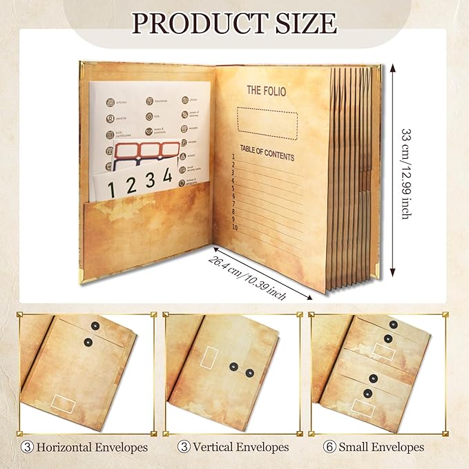 Document Organizer | Expanding File Folder for Important Papers, Passports, Birth Certificates | in Case If I Die File Folder | Ideal for Home Organization & Graduation Gift(Maple Leaf)