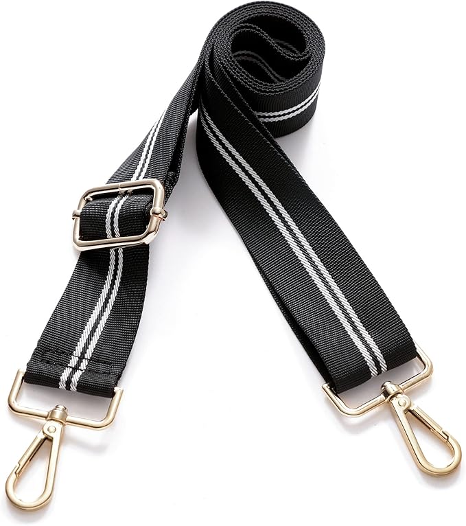 S-Jacorry Purse Strap Replacement Crossbody Wide Shoulder Strap Adjustable Canvas Straps Handbag Strap Replacement Belts