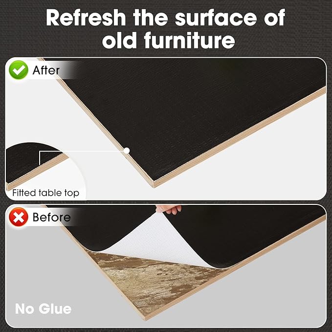 Drawer and Shelf Liner, Non-Slip Kitchen Cabinet Liners Non-Adhesive Thick Strong Grip Waterproof Washable Mats Protect Dresser Shelves Cupboard Bathroom Cabinets, Black, 24 in X 10 FT