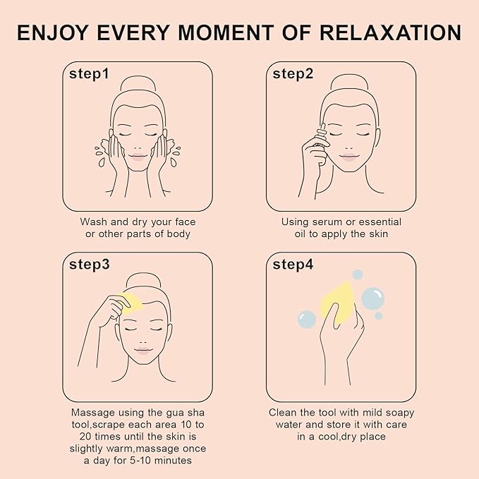Gua Sha Facial Tools Body Massager,Lymphatic Drainage,Sculpting,Lifting,de-Puff Tool,Full Body Massage Tool for Face/Neck/Shoulder/Back/Leg,Beauty Tools Accessories