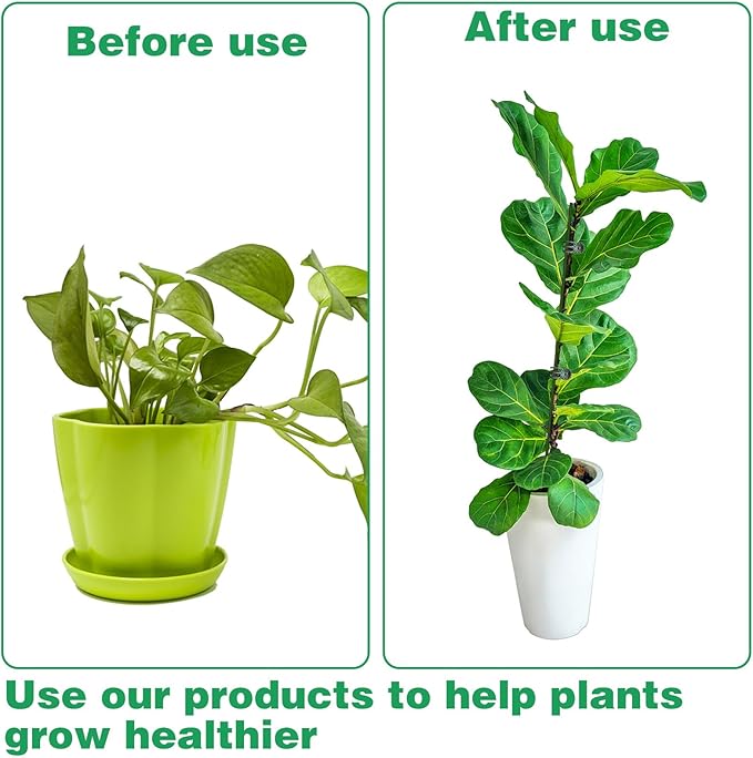 50Pcs Plant Stake Clip Set Green, Plant Sticks Supplies Support Tall, Useful Support Clips, Fine Workmanship Allow Bending Suitable for Various Plant Pots Indoors and Outdoors