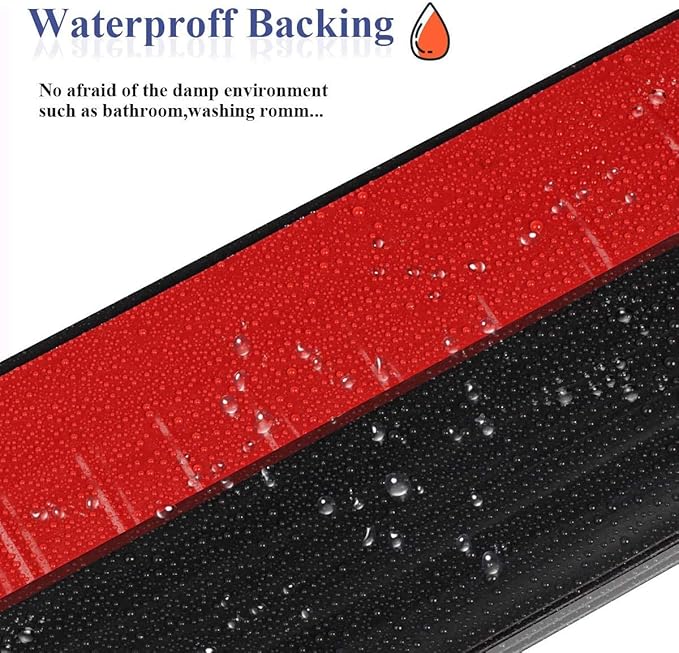 Suptikes [New Upgrade] Huge Gap Door Draft Stopper, 3.4" W Widened Door Sweep Seal Gap Up to 1.8" for Interior & Exterior Doors - Keeping Draft, Noise, Dust and Unwanted Animals Out Black-2PACK