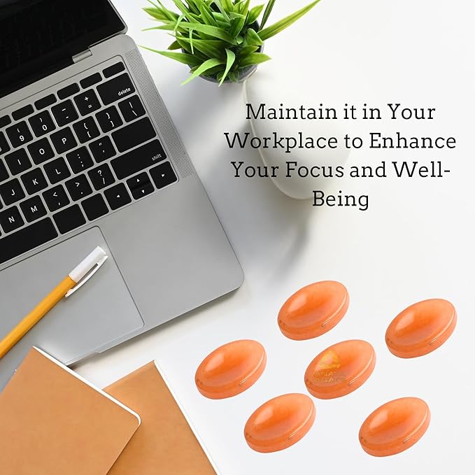 Red Aventurine Worry Stones – Crystal Thumb Worry Stone for Anxiety, Stress – Relaxing and Soothing Balance Stones for Meditation, Stress Relief – Healing Stones and Crystals for Men and Women