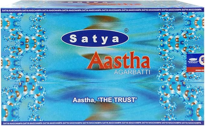 Aastha Incense Sticks and Incense Stick Holder Bundle Insence Insense Satya