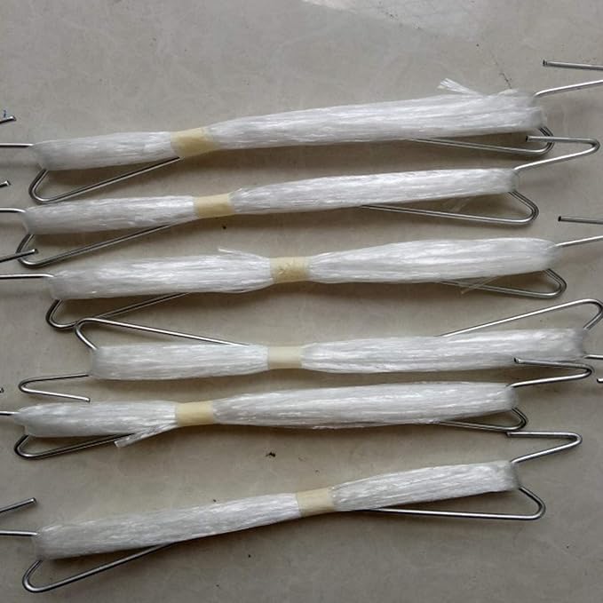 UCSAJI 10 PCS Tomato Support Hooks 10m Twine Vegetable Support Clips String Rope Plant Trellis for Climbing Plants Hooks to Prevent Tomatoes from Pinching or Falling Off (White)