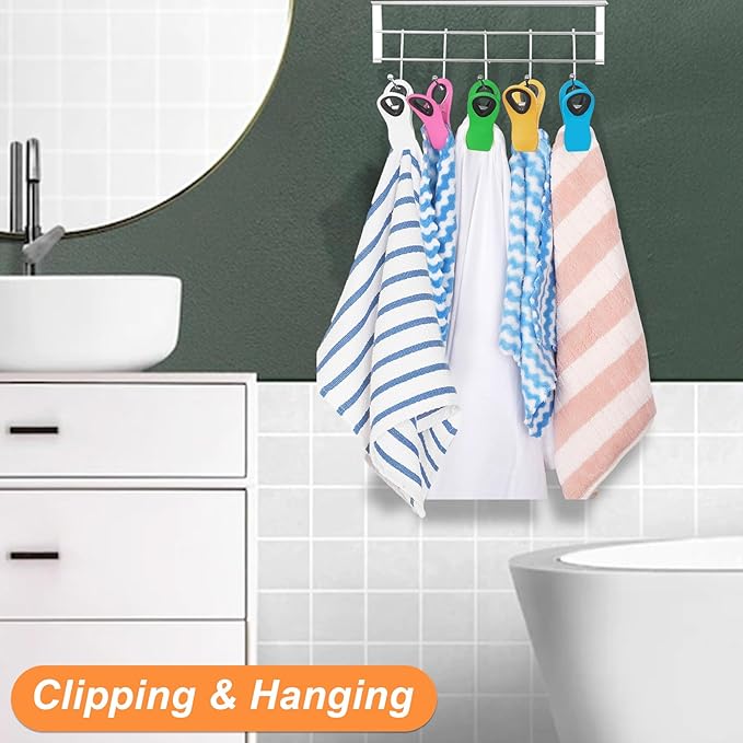 12 Pack Chip Clips Bag Clips, Binder Clips, Office Paper Clamps, Magnetic Food Clip for Bread Bag, Refrigerator, Snack, Kitchen, Office, Packages, Colorful Plastic Clip Heavy Duty