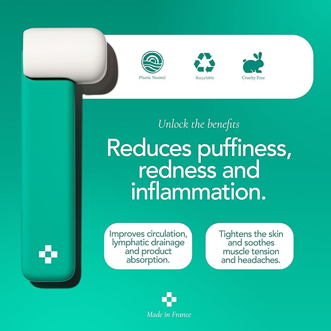 Doré - Le Glaçon Facial Ice Roller for Puffiness, Wrinkles & Redness | Face Roller for Women & Men | Skin Care Tools for Lymphatic Drainage & Tightening | Gua Sha Ice Roller Alternative for Self-Care