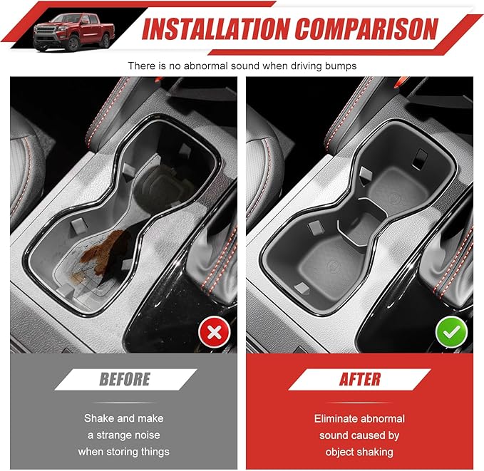 Cup Holder Coaster Fit for 2022-2025 Nissan Frontier Accessories Cup Holder Mat Pad Inserts Interior CupHolder Liner for 2024 Nissan Frontier(for Frontier)
