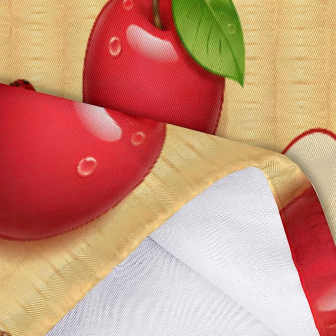 Pardick Plastic Bag Holder Red Apples Wall Mount Grocery Bag Holder Wasgable Plastic Bag Dispenser Garbage Bag Organizer for Home Kitchen Decor, Gifts for Women Mom Family Friends