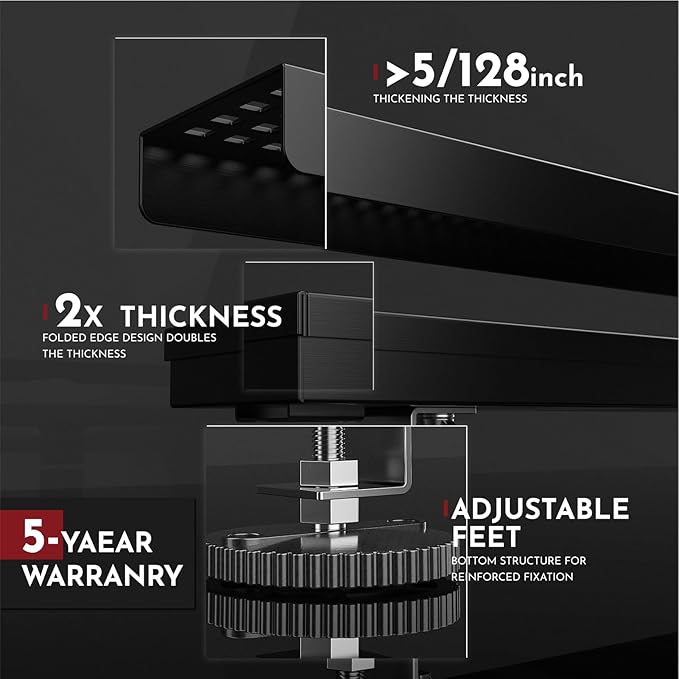 WEBANG 60 Inch Linear Shower Drain Rectangular Floor Drain with Accessories Square Hole Pattern Cover Grate Removable SUS304 Stainless Steel CUPC Certified Matte Black