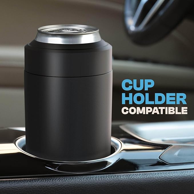 Frost Buddy Universal Buddy Can Cooler - Fits All - For Regular 12 & 16 oz or Slim-Size Bottles - Insulated Double-Walled Stainless Steel (Ice Cream)