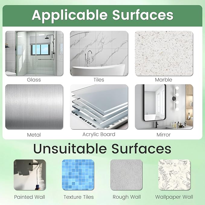 LUXEAR Suction Cup Hooks 6 Pack, Clear Suction Cup Hanger Waterproof Vacuum Damage-Free Suction Holder for Shower, Bathroom, Glass, Door, Windows, Kitchen Max Hanging up to 11 lbs on Smooth Surface