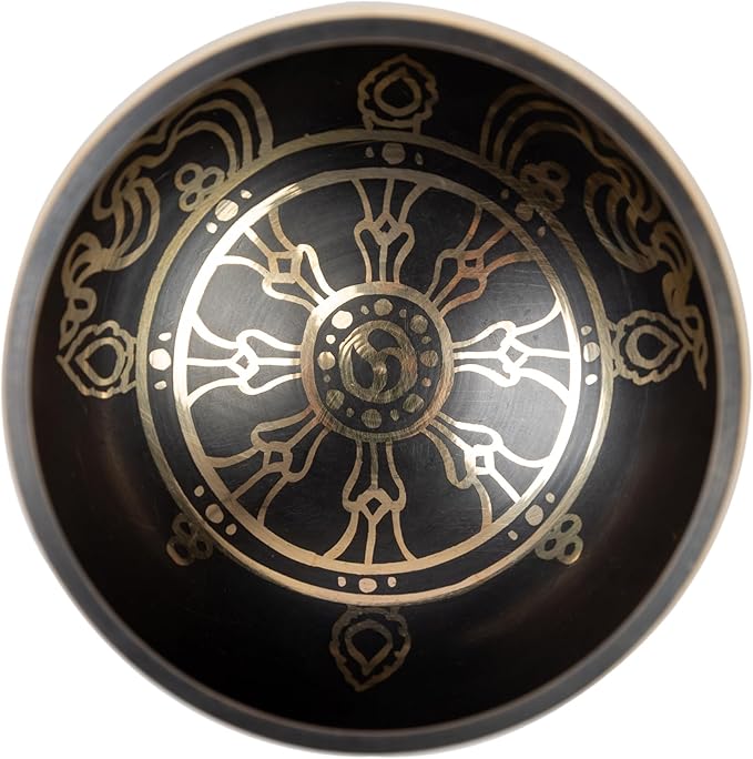 Tibetan Singing Bowl Set Brass - Master Healing Grade - Authentic Handcrafted Sound Bowl by Himalayan Bazaar