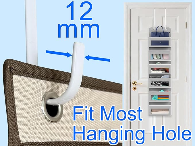 Over The Door Metal Hooks with Plastic Coating 10" Fit 0.5" to 1 3/8" Door 4 Pcs Heavy Duty Single Towel Robe Rack Wreath Bathroom Shower Hanger Shoe Organizer Ironing Board Long White