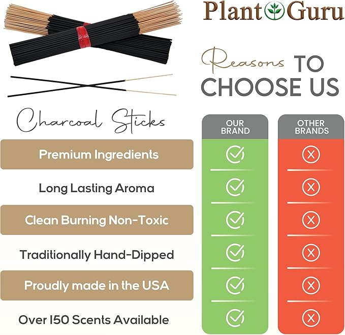 Vanilla Bean Exotic Incense Sticks 7 Inch - Bulk 1 Bundle 85 to 100 Sticks - Natural 7" Long Lasting Aroma That Burns for 30 to 45 Minutes.