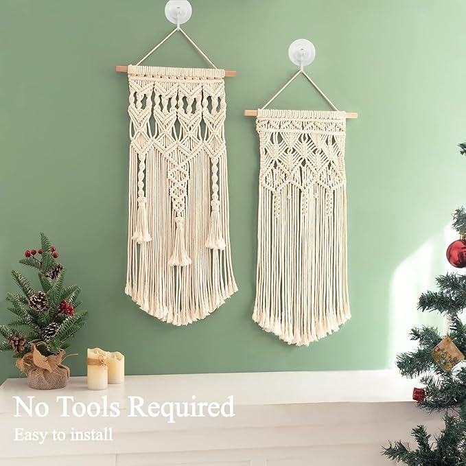 Adhesive Wall & Ceiling Decor Hooks: 8-Pack 3 lbs Heavy Duty No-Drill 360° Swivel Adjustable for Hanging Home Accents Lights Plants Wind Chimes Compatible with 3M Command Strips