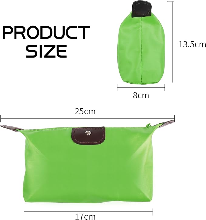 YAODHAOD Makeup Bag Bulk Toiletry Pouch Waterproof Cosmetic Storage Bags, with Zipper Travel Toiletry Organizer Packing Bag Accessory Organizer for Women and Men (6 Colors)