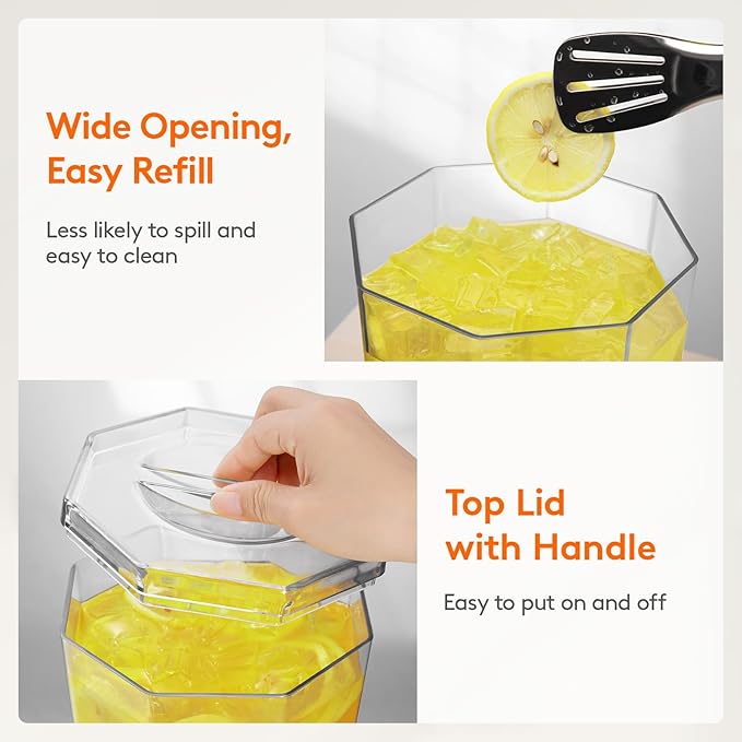 Lifewit 1 Gallon Drink Dispenser for Parties 4 Pcs, 4L Plastic Beverage Container with Stand for Juice/Tea/Soda & Lemonade, Clear Water Pitcher with Spigot for Mimosa Bar Hosting 39 x 16 cm/15x6"