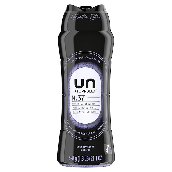 Downy Unstopables Unlimited Collection In-Wash Laundry Scent Booster Beads, No. 37, Fine Fragrance, Long-Lasting Fresh Scent Beads, 21.1 oz