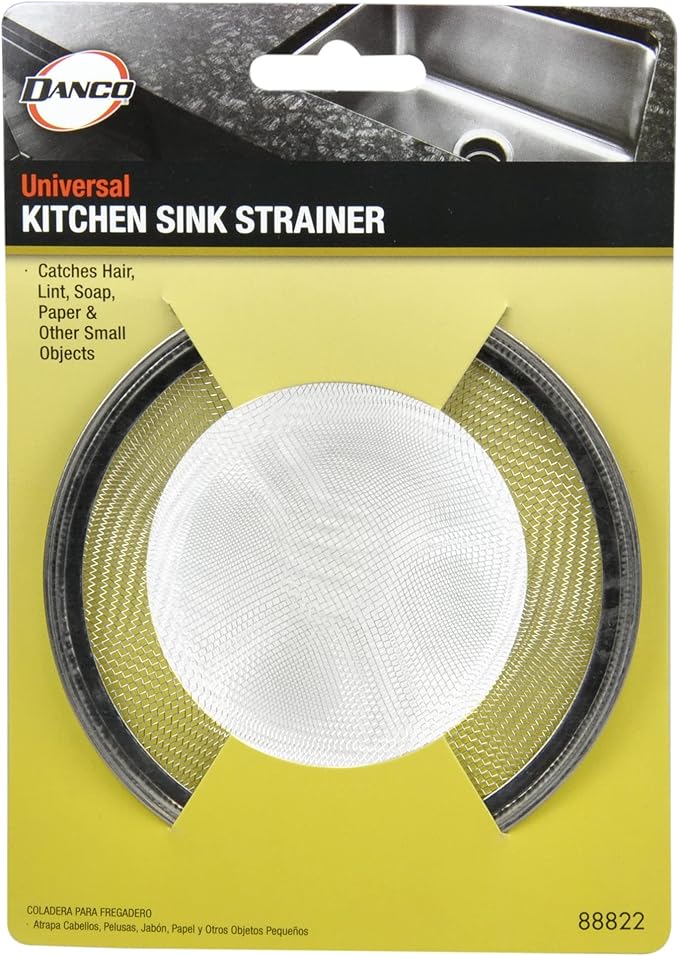 Danco Mesh Kitchen Sink Strainer 2-Pack, 4-1/2-Inch-2 Pack, Stainless Steel, 2 Count