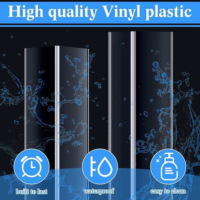 Sasylvia 10 Pcs Wall Corner Protector Guards, Vinyl 1-1/8 x 48 Inches Corner Trim Molding, Avoid Scratching Scuffs, Easy Install and Cleaning for Door Countertop Furniture Cabinet Protection, Clear