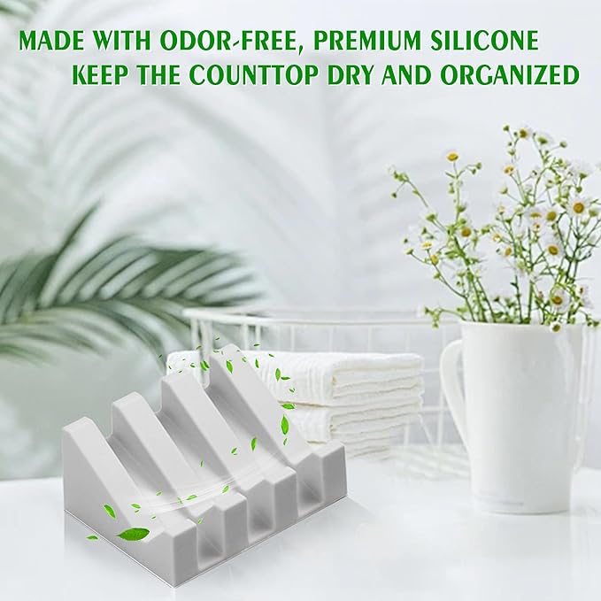 Self Draining Soap Dish, Silicone Suction Cup Soap Holder, Bathroom Soap Dish for Bar Soap, Can Extend Soap Life, Bathroom, Bathtub, Kitchen Sink Light Grey - 1 Pack