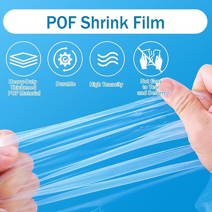 Window Insulation Kit, 63 × 394 Inch and 87 x 110 Inch Plastic Window Covering for Winter, Window Insulation Film Window Wrap Insulation Windows Winterizing Kit with Double-Sided Tape
