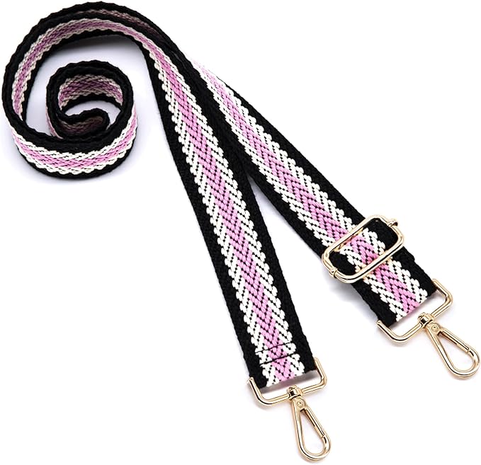 S&loyoe Purse Straps Replacement Crossbody Bag Strap Adjustable Wide Guitar Straps for Handbags 1.5inch