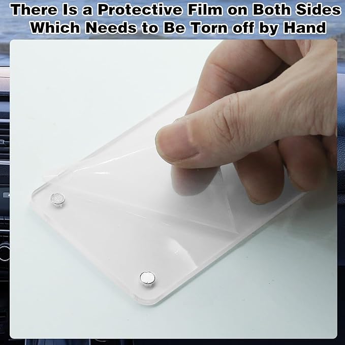 2Pcs Car Picture Holder, Acrylic Magnetic Personalized Photo Holder Car Accessories Car Photo Holder Car Visor Clip, Personalized Car Picture Frame, Suitable for Adding Family or Personal Photos