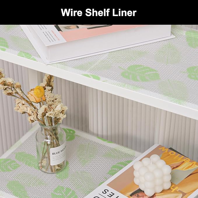 Cooyes Shelf Liner – Premium Non-Adhesive Cabinet & Drawer Liner for Kitchen – Waterproof Shelf Paper with Modern Pattern – Durable EVA Cabinet Mat – Easy to Cut (11.8" W x 236" L)